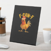 Funny F-Caw-F Chicken F-Caw-F Chicken Classic Cool 台座サイン (インサイチュ)