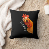 Funny F-Caw-F Chicken F-Caw-F Chicken Creative Cas クッション (ブランケット)