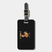 Funny F-Caw-F Chicken F-Caw-F Chicken Funny Trendy ラゲッジタグ (正面縦)