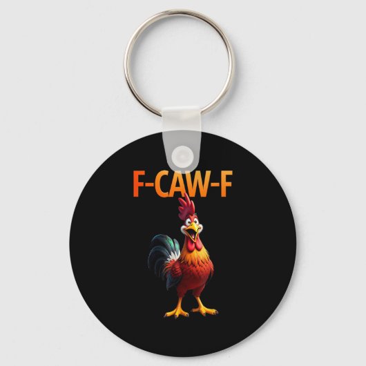 Funny F-Caw-F Chicken F-Caw-F Chicken Gothic Vinta キーホルダー (正面)