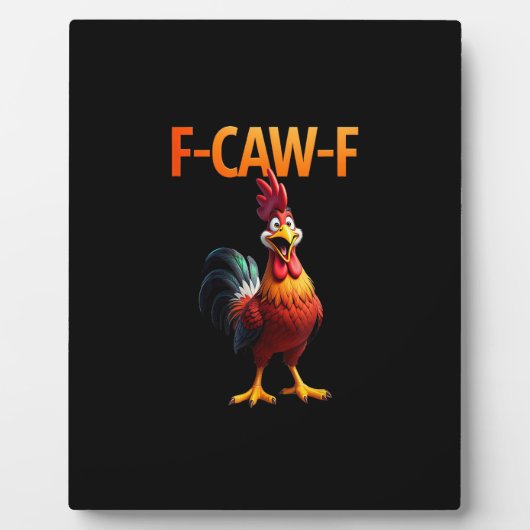 Funny F-Caw-F Chicken F-Caw-F Chicken Gothic Vinta フォトプラーク (正面)