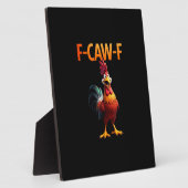 Funny F-Caw-F Chicken F-Caw-F Chicken Gothic Vinta フォトプラーク (側面)