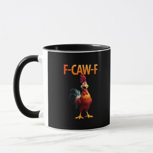 Funny F-Caw-F Chicken F-Caw-F Chicken Gothic Vinta マグカップ (左)