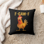 Funny F-Caw-F Chicken F-Caw-F Chicken Minimal Clea クッション (ブランケット)