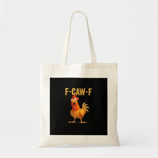 Funny F-Caw-F Chicken F-Caw-F Chicken Minimal Clea トートバッグ (正面)