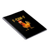Funny F-Caw-F Chicken F-Caw-F Chicken Minimal Clea ノートブック (右側)