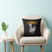 Funny F-Caw-F Chicken F-Caw-F Chicken Retro Classi クッション (椅子)