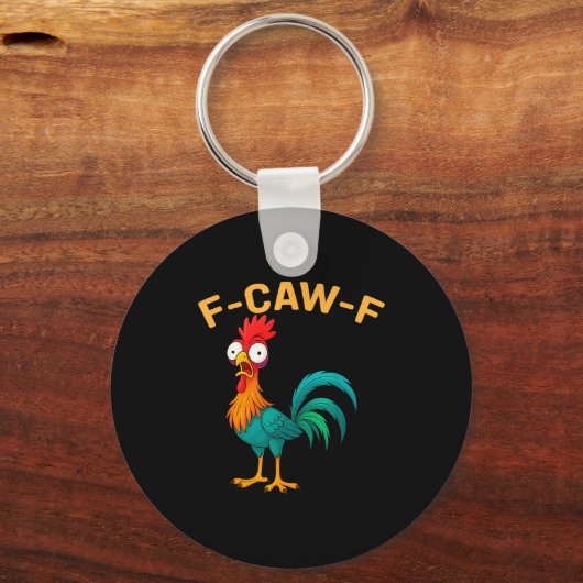 Funny F-caw-f Chicken Fcawf Chicken  キーホルダー (正面)