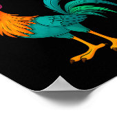 Funny F-caw-f Chicken Fcawf Chicken ポスター (角)