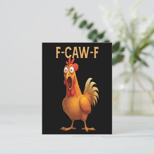 Funny F-Caw-F Chicken FCAWF Chicken 2025 ポストカード (スタンド正面)