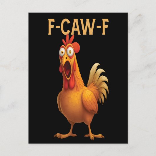 Funny F-Caw-F Chicken FCAWF Chicken 2025 ポストカード (正面)