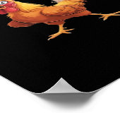 Funny F-Caw-F Chicken Funny Trendy ポスター (角)