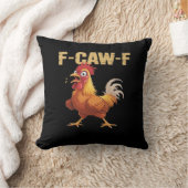 Funny F Caw F Chicken Funny Trendy Look クッション (ブランケット)