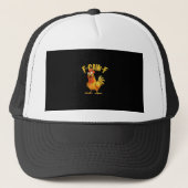 Funny F-Caw-F Chicken – Hilarious Crow Graphic Hum キャップ (正面)