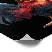 Funny F-caw-f Chicken Rooster Meme Humor F Caw F Q ポスター (角)