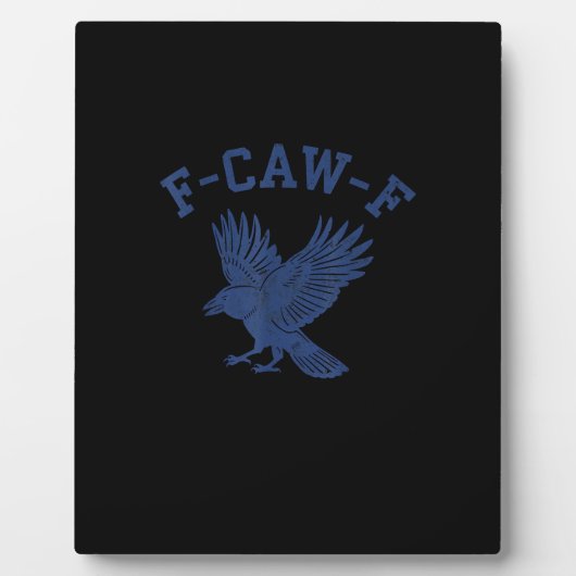 Funny F-Caw-F Crow フォトプラーク (正面)