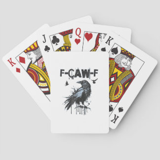 Funny F-Caw-F Crow Grunge Humor Graphic トランプ
