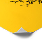 Funny F-Caw-F Crow Raven Pun ポスター (角)