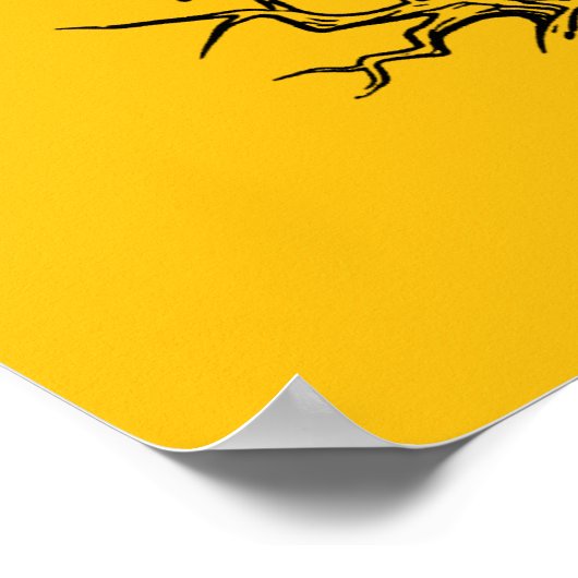 Funny F-Caw-F Crow Raven Pun ポスター (角)