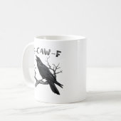 Funny F-Caw-F Gothic Crow Humor Essential コーヒーマグカップ (正面左)