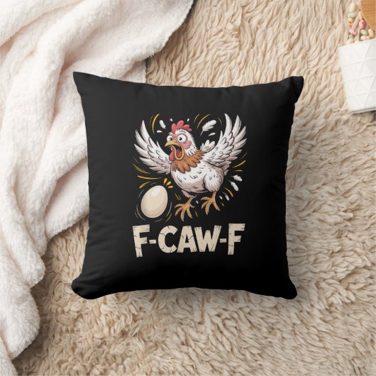 Funny F Caw F Hen Creative Casual Style クッション (ブランケット)