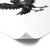 Funny F-Caw-F Raven Bird Cawing Graphic F-Caw-F Cr ポスター (角)