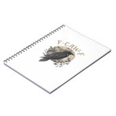 Funny F Caw F Raven Bird Saying Graphic Style ノートブック (左側)