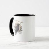 Funny F Caw F Raven Bird Saying Graphic Style マグカップ (正面左)