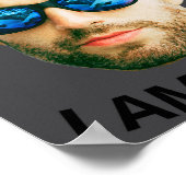 Funny Face Cture Birthday Party Matching  ポスター (角)