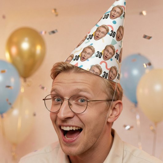 Funny Face Custom Photo Party Hat パーティーハット