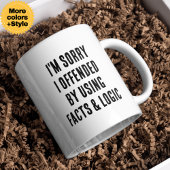 Funny Facts & Logic Sarcastic Coffee Mug Gift マグカップ