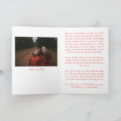 Funny Family Greeting Letter Christmas Pink Red シーズンカード (内部)