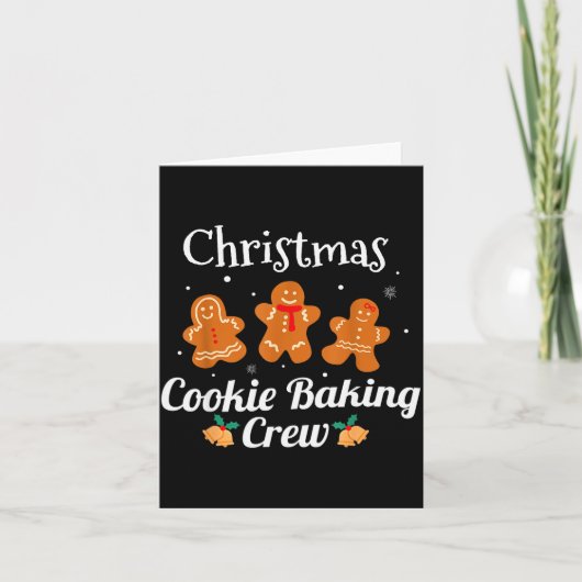 Funny Family Matching Christmas Tee Cookie Baking カード (正面)