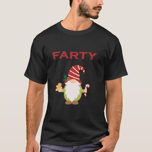 Funny Fancy Dress Party Farty Gnome  Tシャツ (正面)