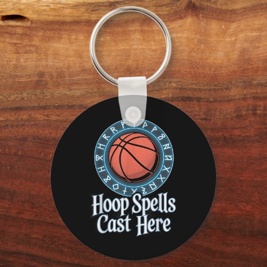 Funny Fantasy Basketball Spell League Draft Game キーホルダー (正面)