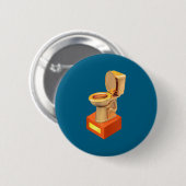 Funny Fantasy Football Loser Toilet 缶バッジ (正面&裏面)