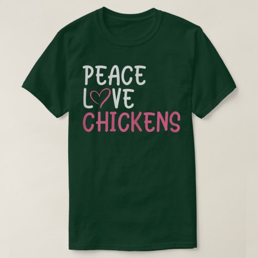 Funny Farm Lover Chickens Graphic for Women and Gi Tシャツ (デザイン正面)