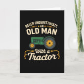 funny Farming agriculture Never Underestimate  カード (正面)