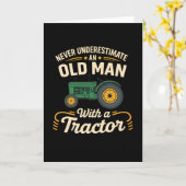 funny Farming agriculture Never Underestimate  カード (黄色い花)