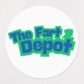 Funny Fart Humor ラベル (デザイン2)