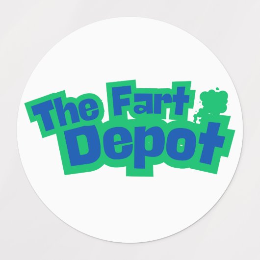 Funny Fart Humor ラベル (デザイン2)