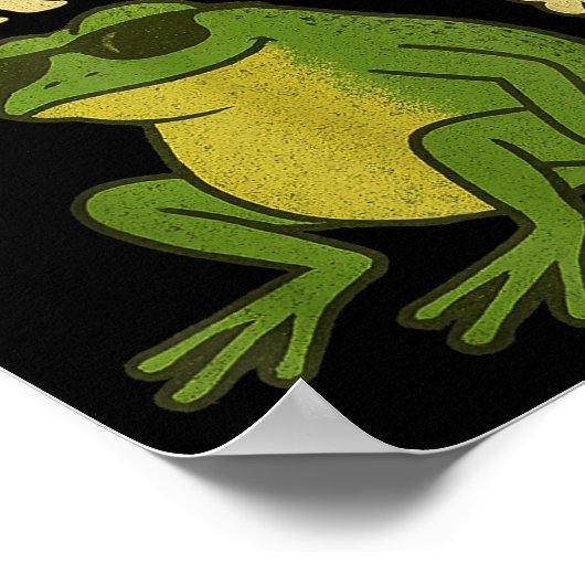 Funny Fart Meme Sometimes I Just Be Farting Frog  ポスター (角)