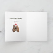 Funny Fart Valentine's Day Holiday Card カード (内部)