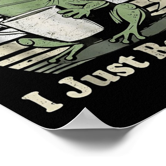 Funny Fartin Frog Sometimes I Just ポスター (角)