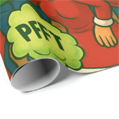 Funny Farting Family Christmas ラッピングペーパー (ロールコーナー)