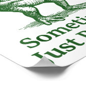 Funny Farting Frog Fart Joke Sometimes I Just Be F ポスター (角)