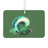 Funny Farting Skunk Cute Humor Horizontal カーエアーフレッシュナー (裏面)