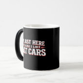 Funny Fast Cars Car Enthusiasts & Racing モーフィングマグカップ (正面左)