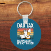 Funny Fast Food Ison Tester Gift Retro Dad Tax  キーホルダー (正面)
