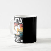 Funny Fast Food Ison Tester Gift Retro Dad Tax  コーヒーマグカップ (正面左)